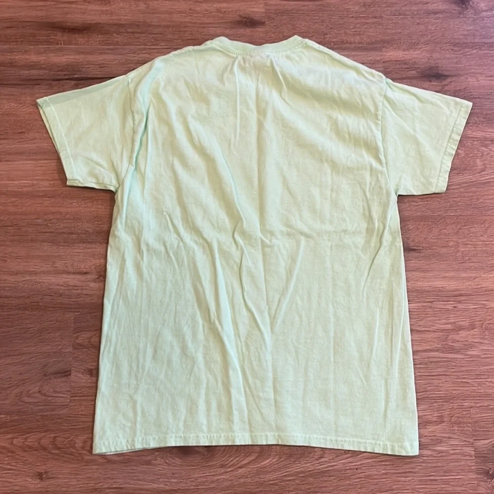 Hingham MA Fruit of the Loom Cotton Lime Green T-Shirt - Picture 4 of 5